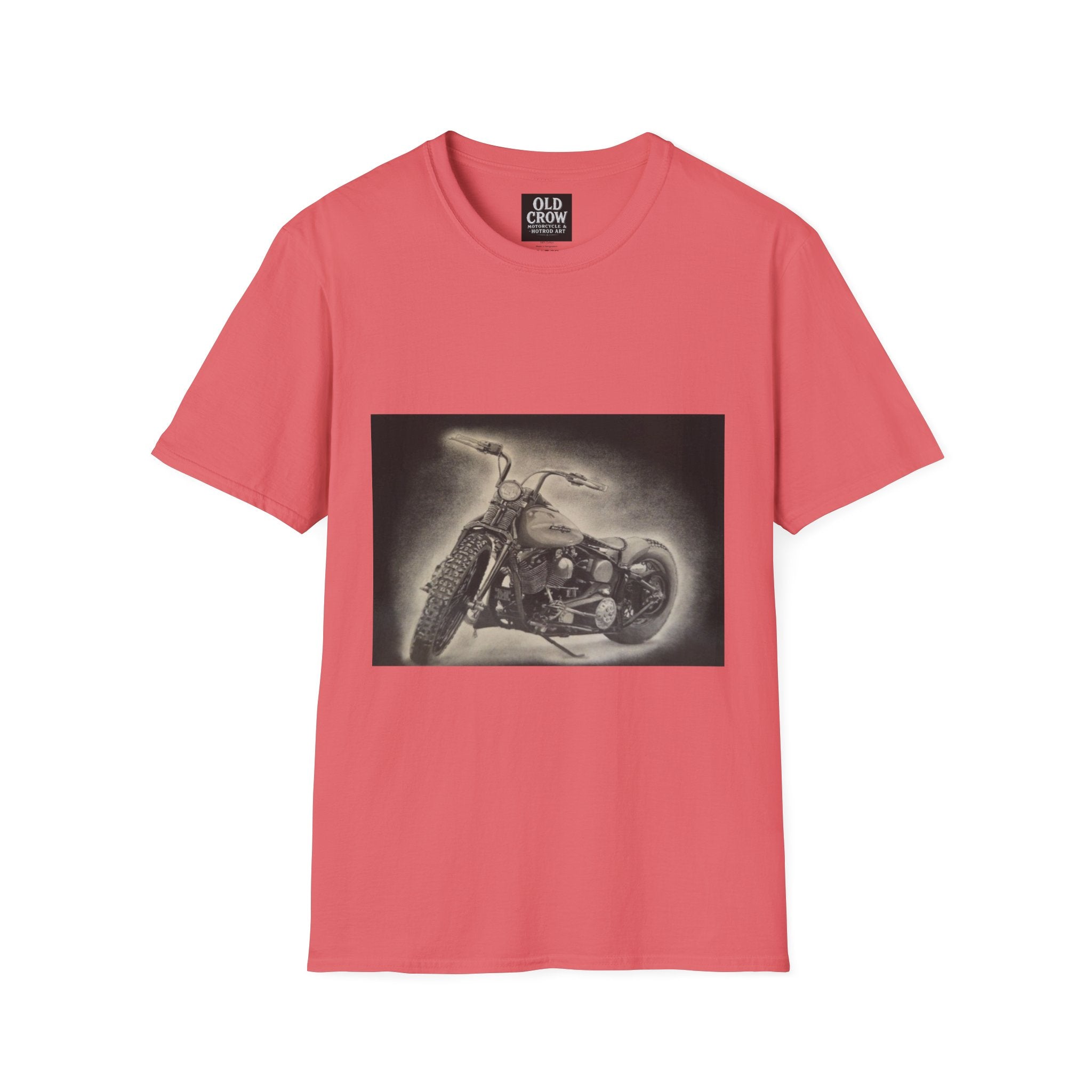 Custom Bobber Bike Canvas T-Shirt
