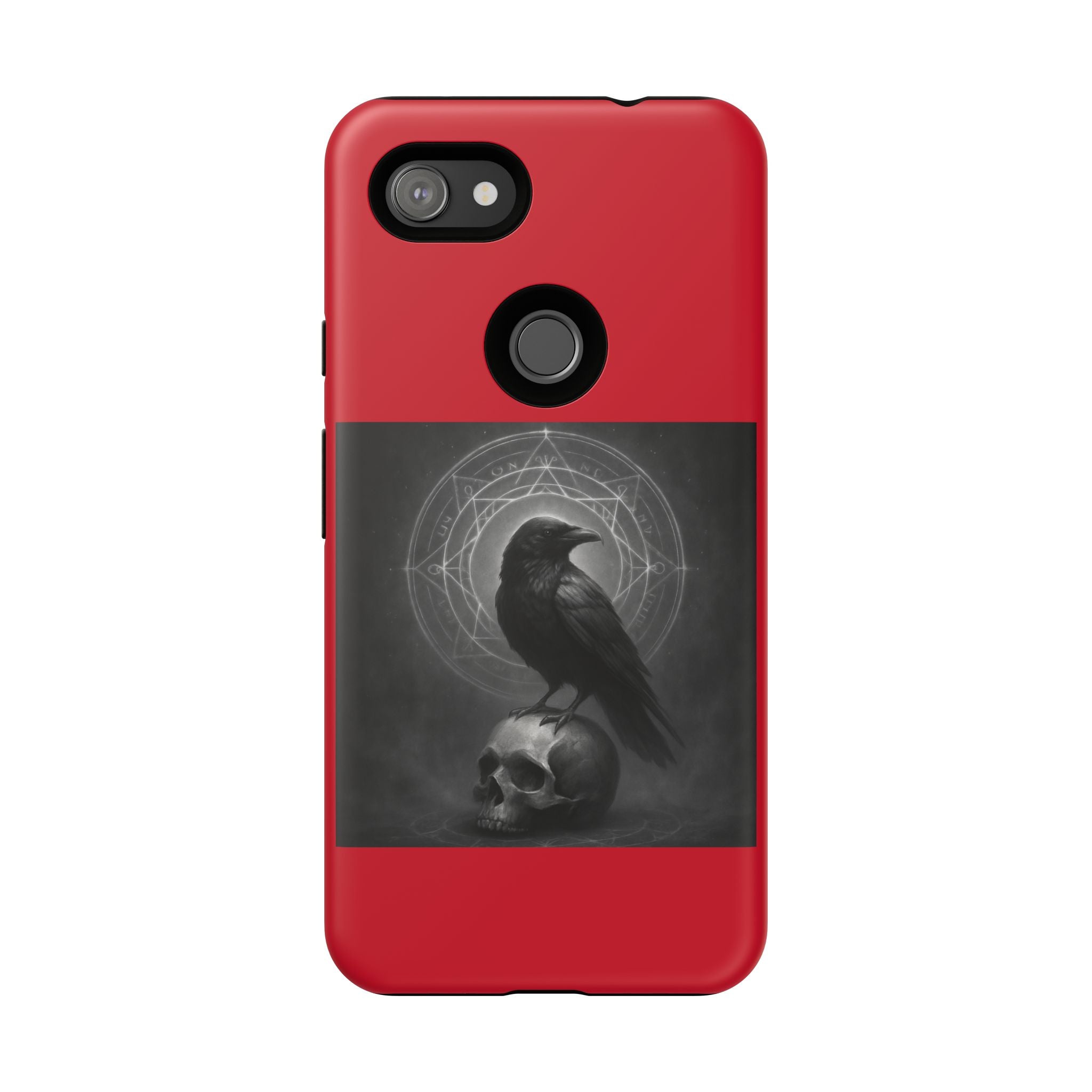 Occult Raven Sigil & Skull Art Cases