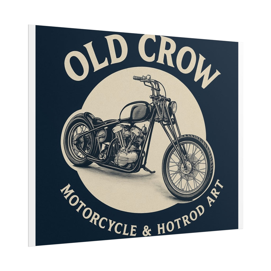 Old Crow Rolled Poster, Retro Wall Decor