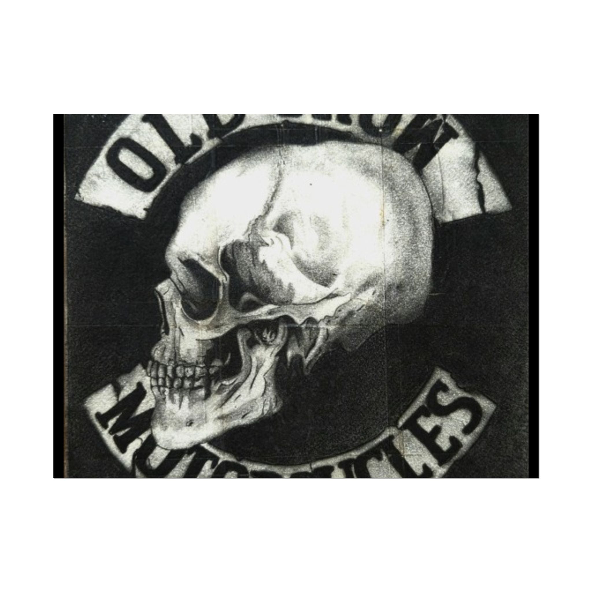 Vintage Motorcycle Skull Rolled Posters