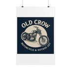 Old Crow Rolled Poster, Retro Wall Decor