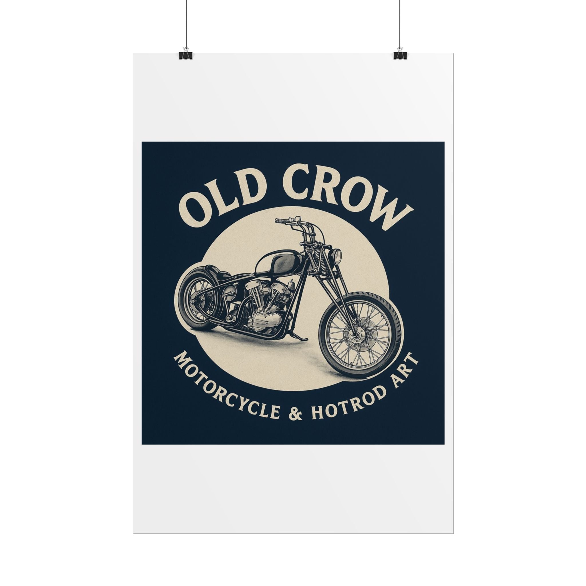 Old Crow Rolled Poster, Retro Wall Decor