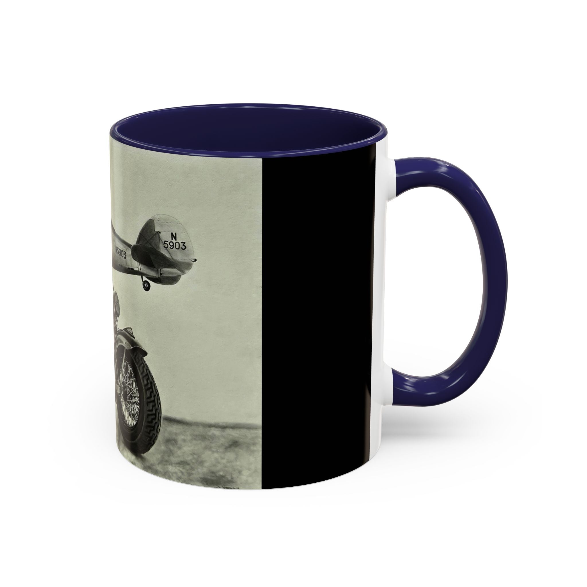 17 Retro Motorcycle & Airplane Coffee Mug