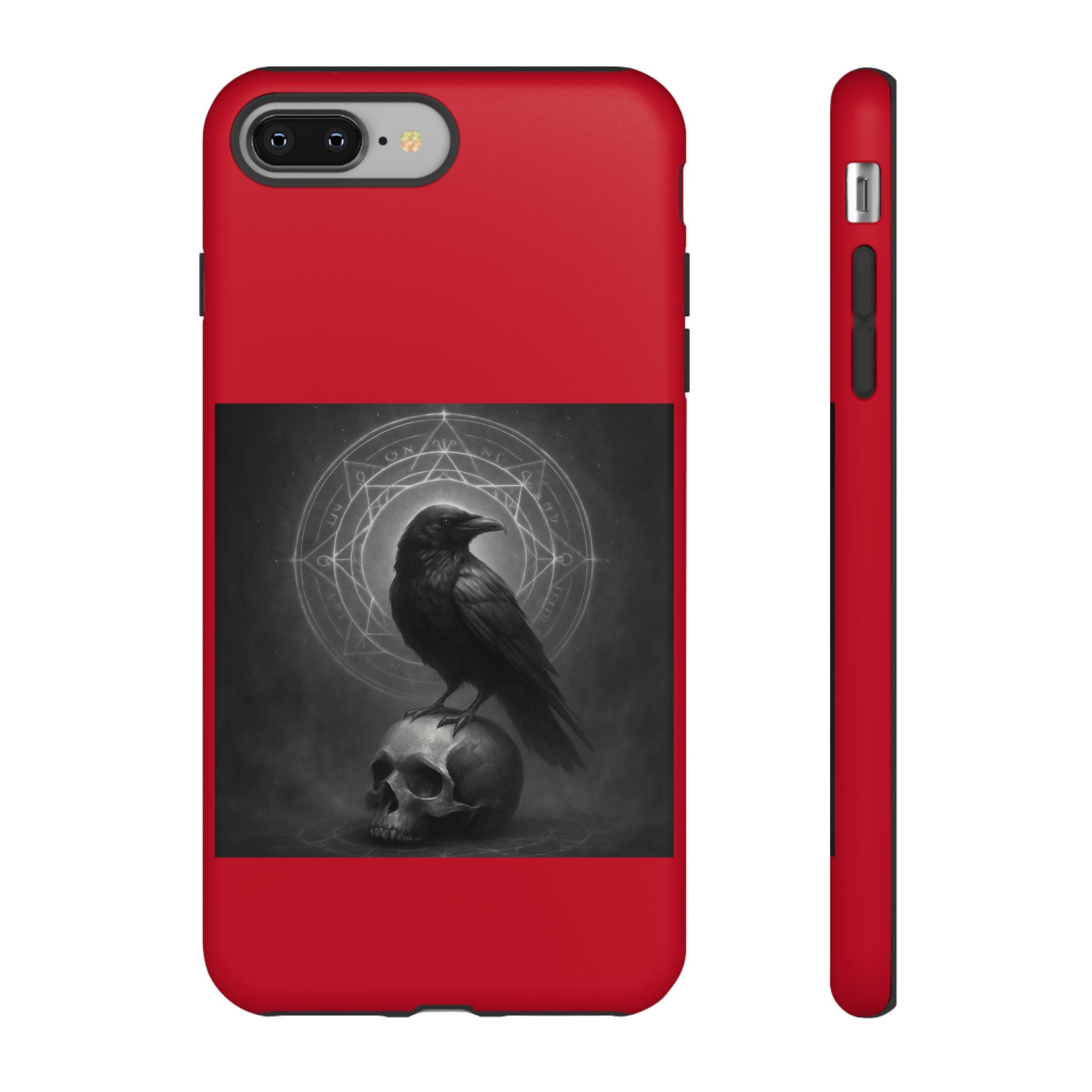 Occult Raven Sigil & Skull Art Cases