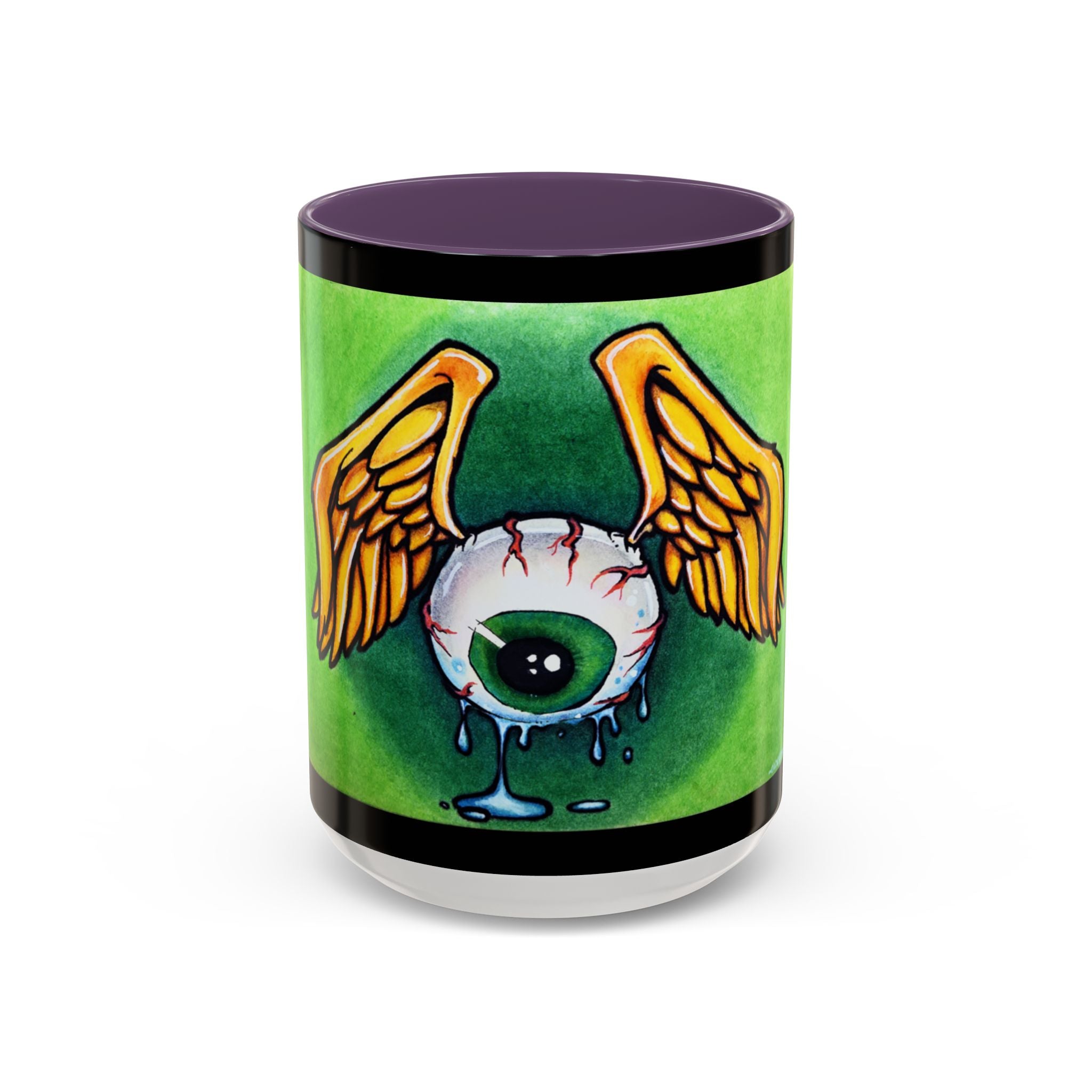 28 Whimsical Gothic Winged Eye Coffee Mug