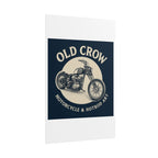 Old Crow Rolled Poster, Retro Wall Decor