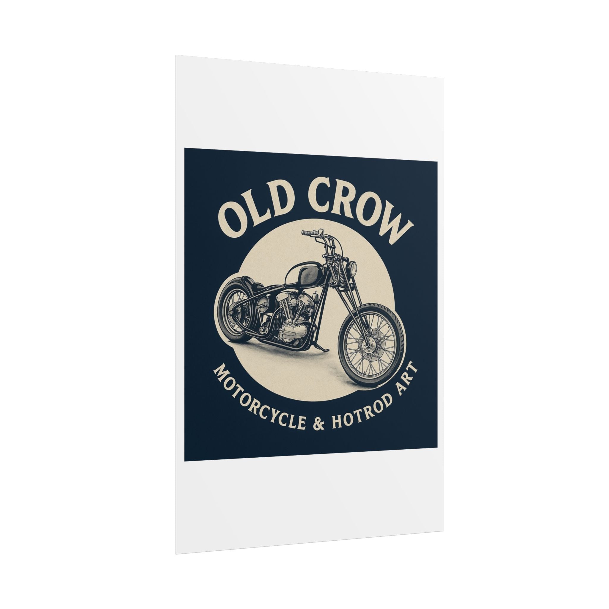 Old Crow Rolled Poster, Retro Wall Decor