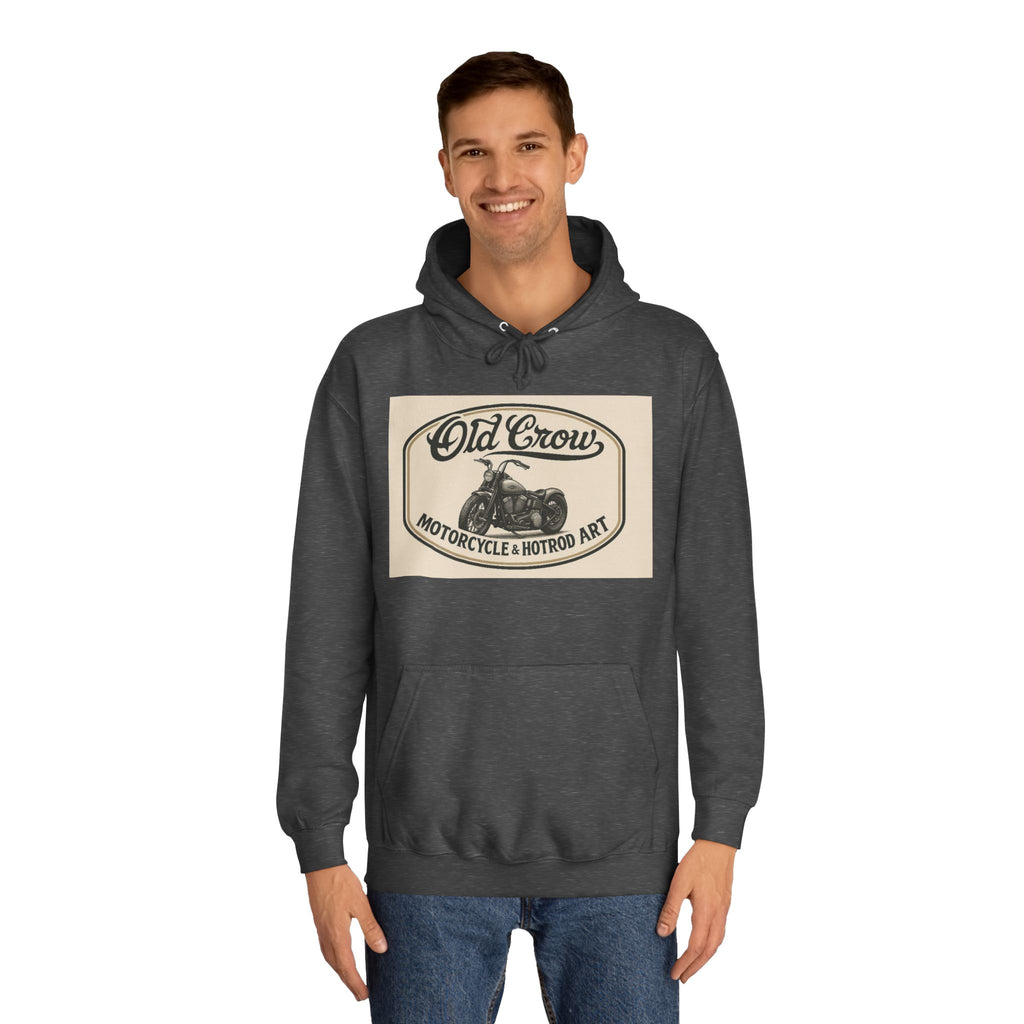 Old Crow Motorcycle & Hotrod College Hoodie