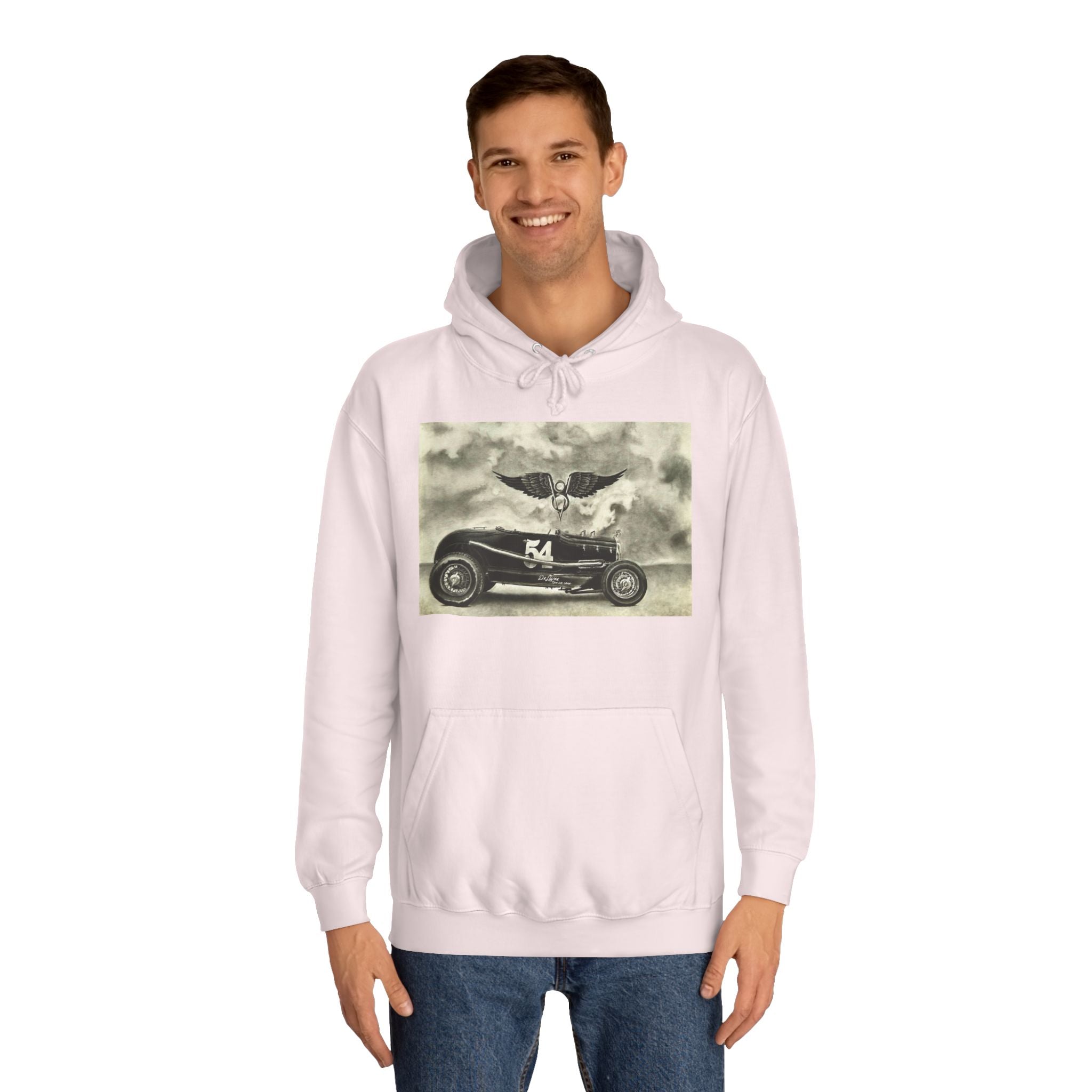 No. 54 Winged Hotrod Hoodie