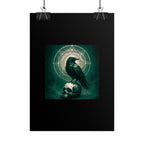 Mystical Raven Art Poster | Dark Aesthetic Wall Decor for Home