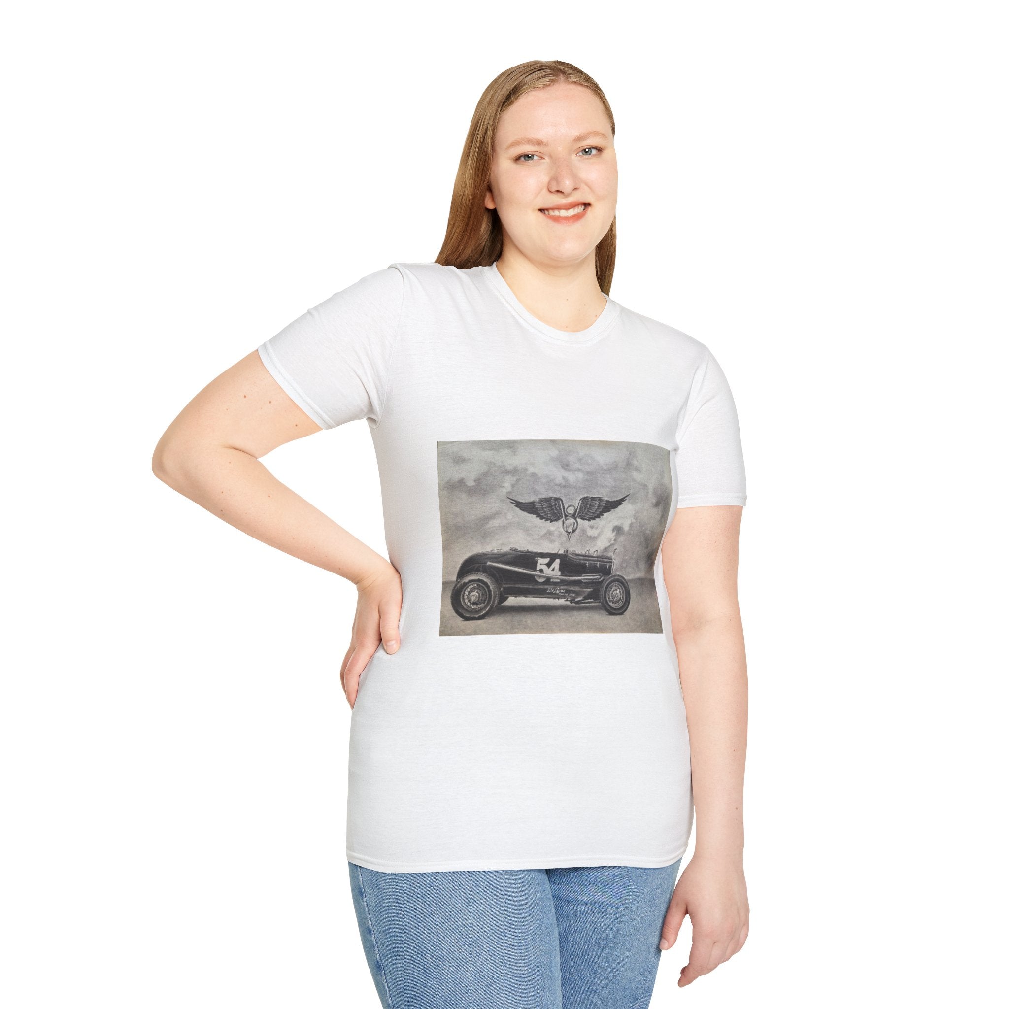 Hotrod Racer No. 54 Softstyle T-Shirt