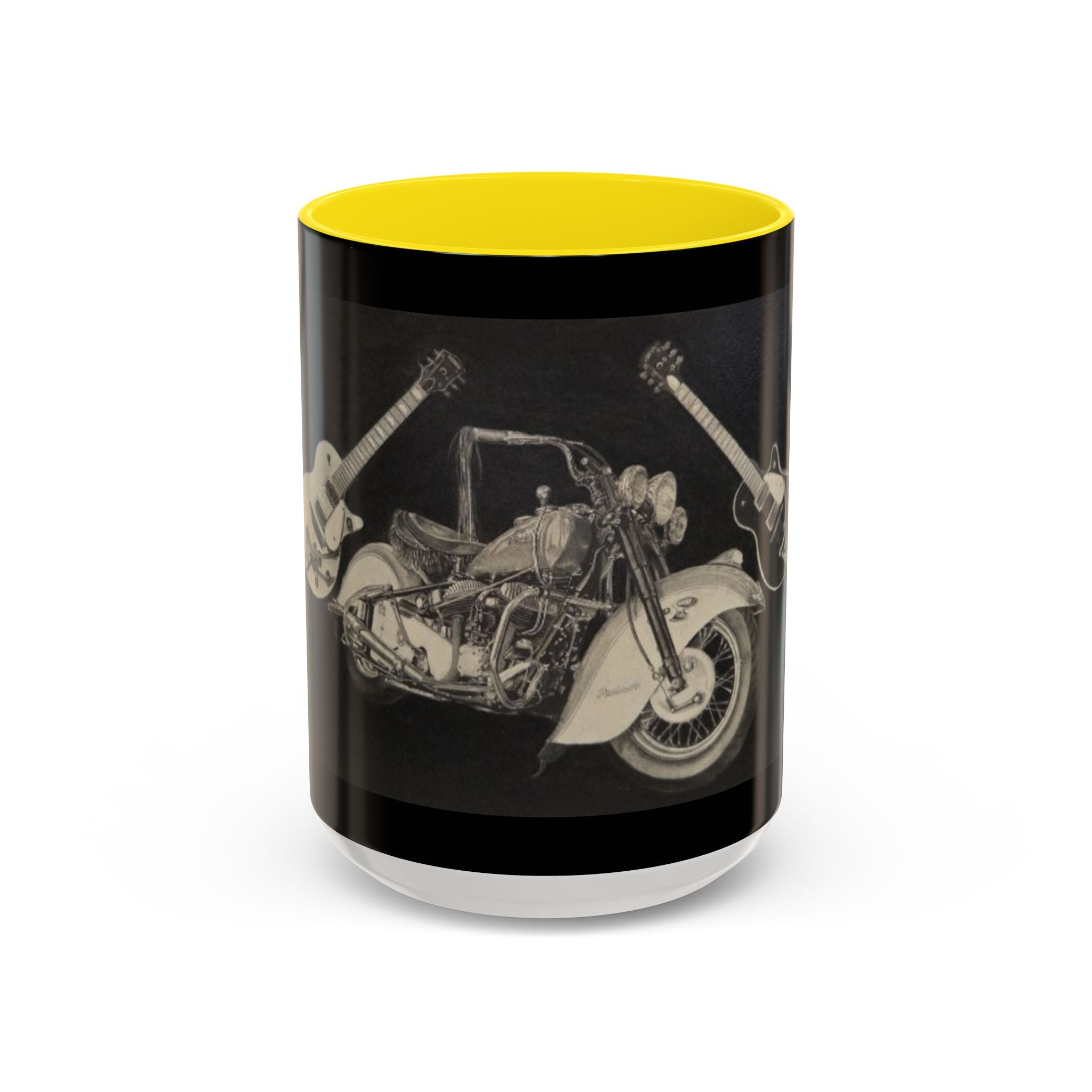 15 Vintage Motorcycle & Guitar Coffee Mug
