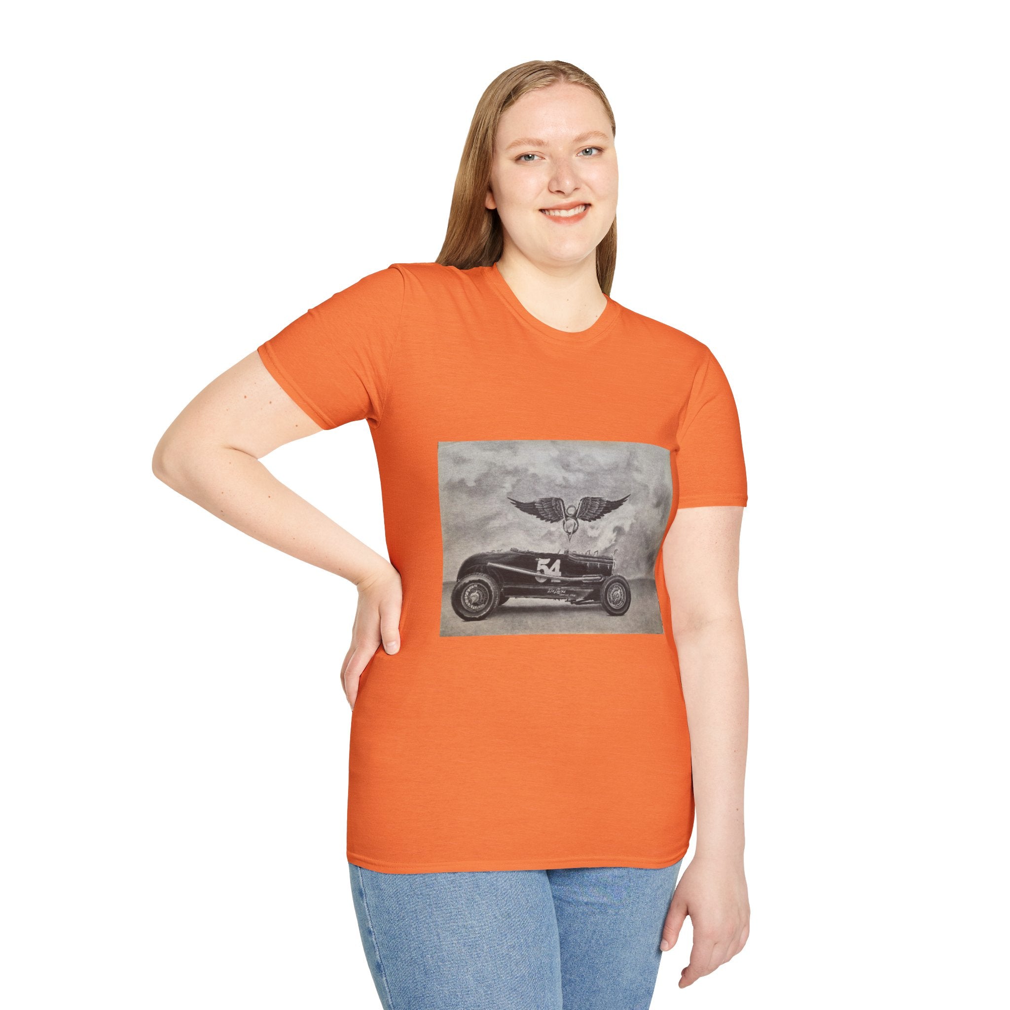 Hotrod Racer No. 54 Softstyle T-Shirt
