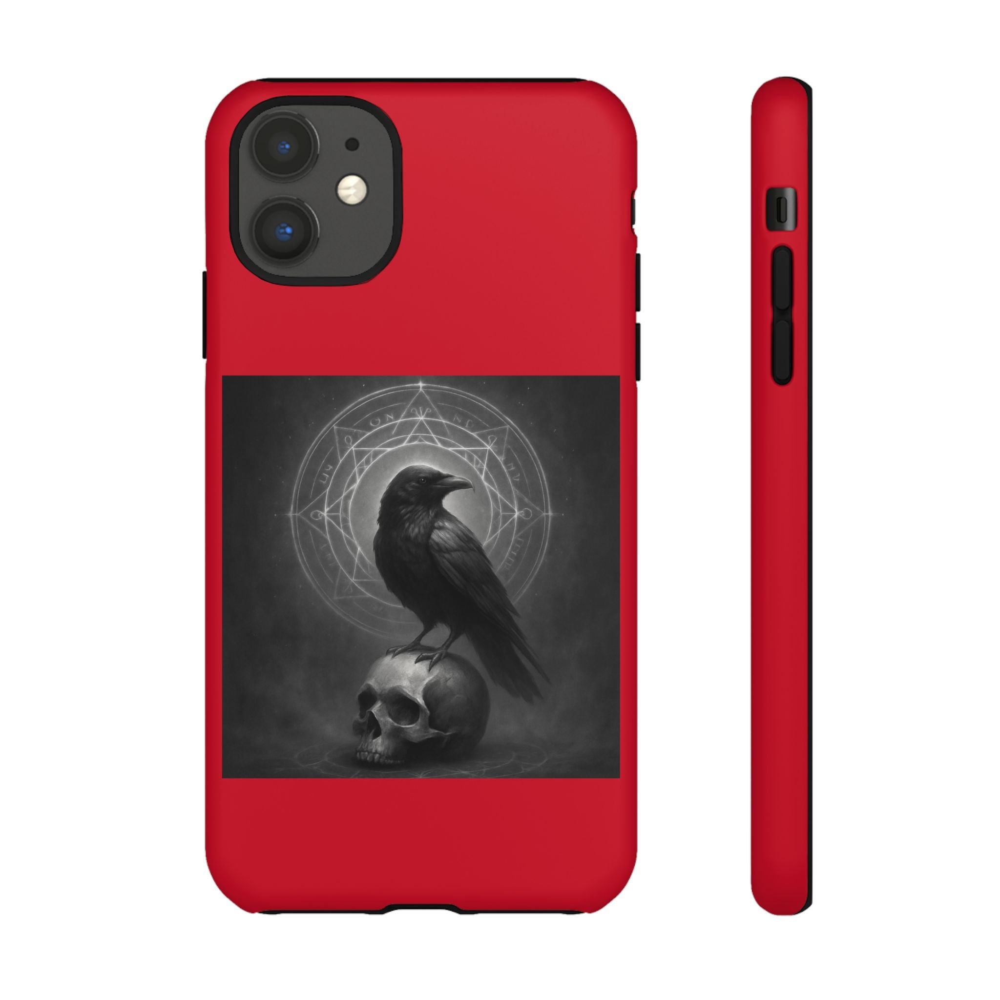 Occult Raven Sigil & Skull Art Cases