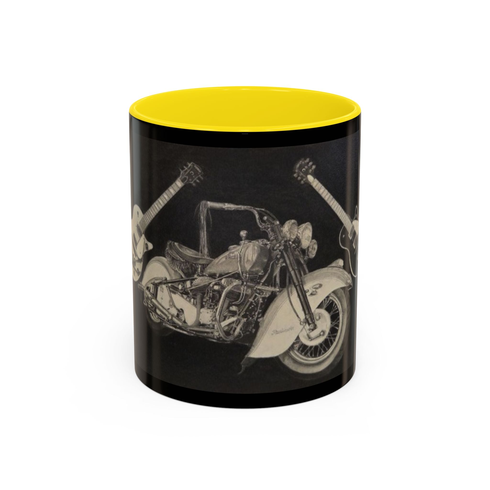 15 Vintage Motorcycle & Guitar Coffee Mug