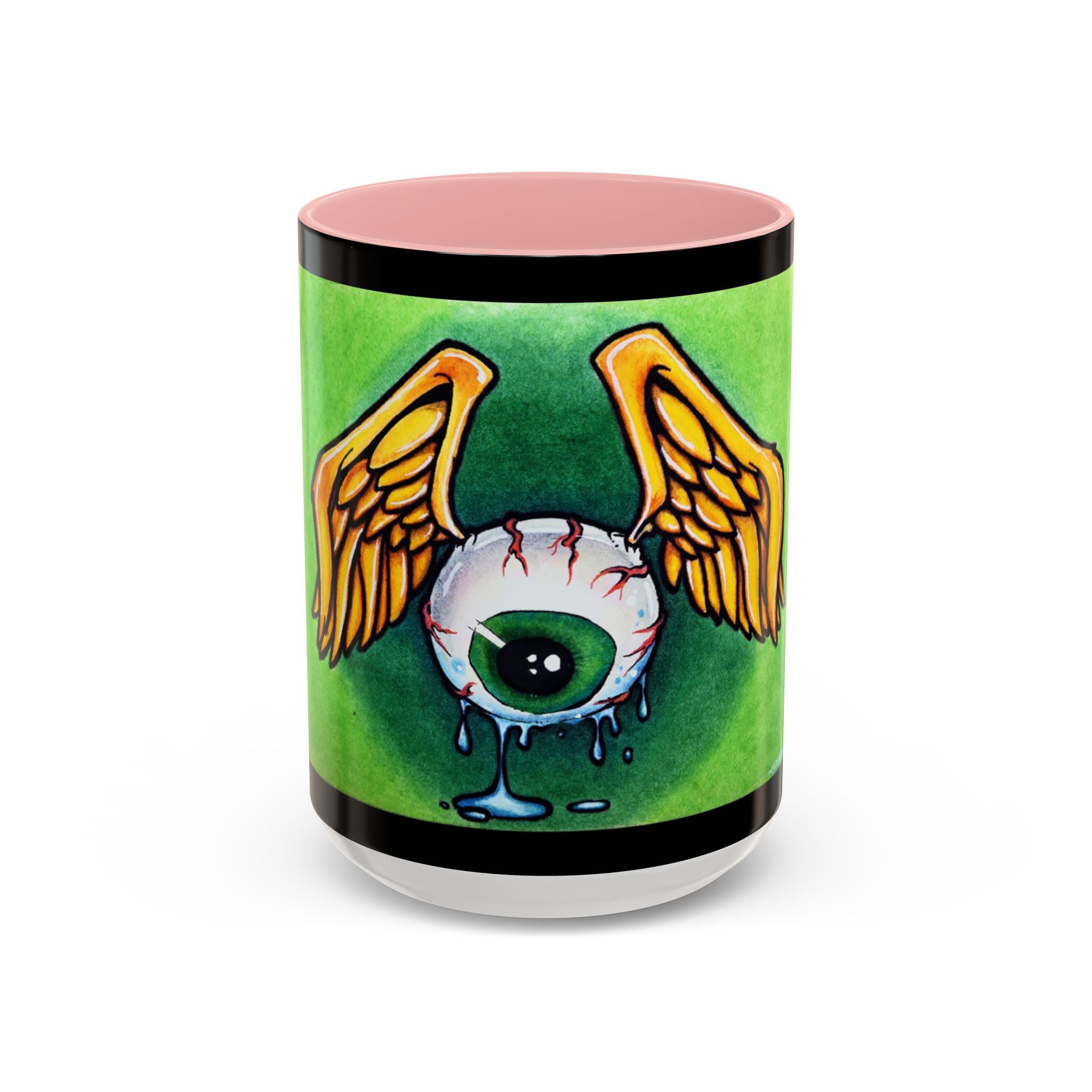28 Whimsical Gothic Winged Eye Coffee Mug