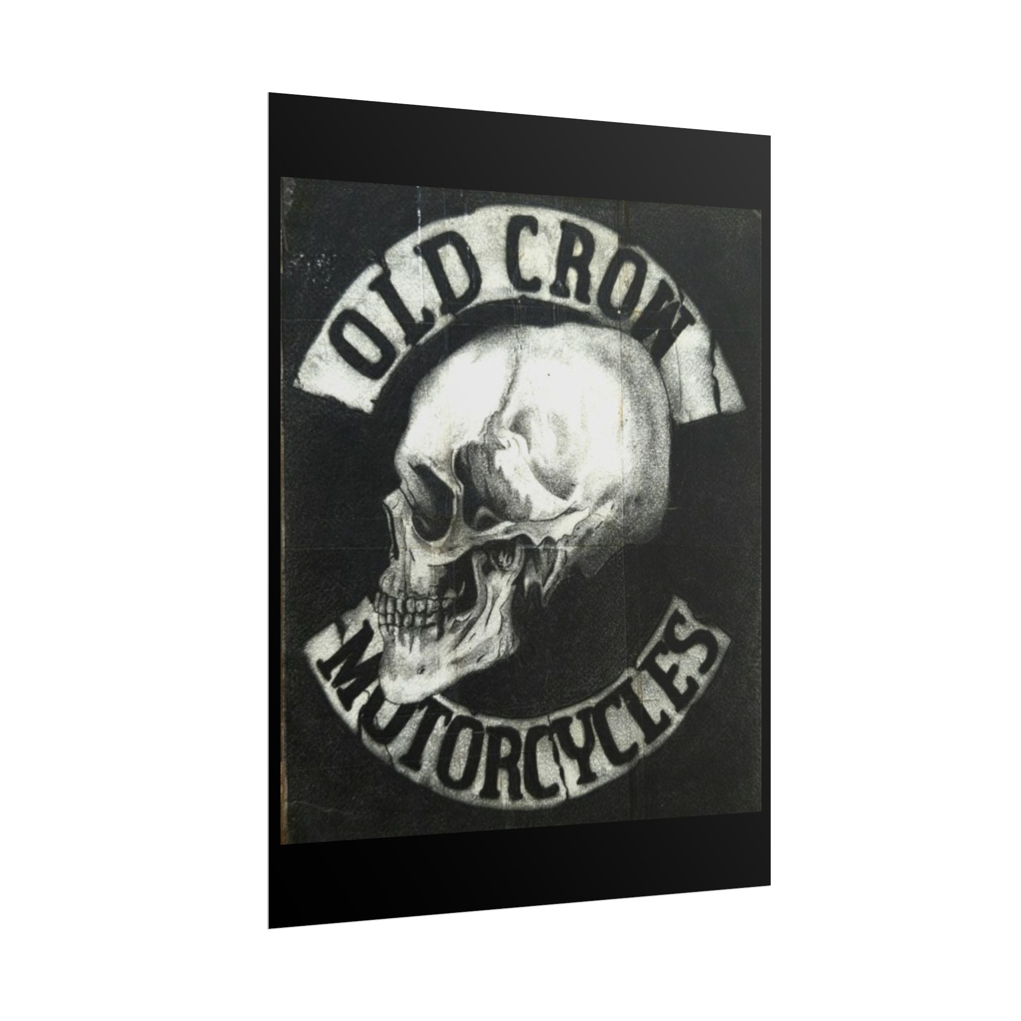 Vintage Motorcycle Skull Rolled Posters