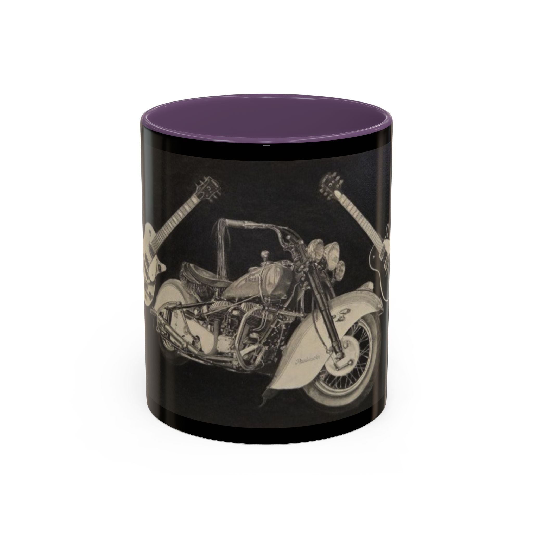 15 Vintage Motorcycle & Guitar Coffee Mug