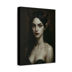 Gothic Art Canvas Print, Demon Aesthetic Home Decor, Dark Fantasy Wall Art, Witchy Room Decoration, Unique Gift for Halloween, Edgy Art