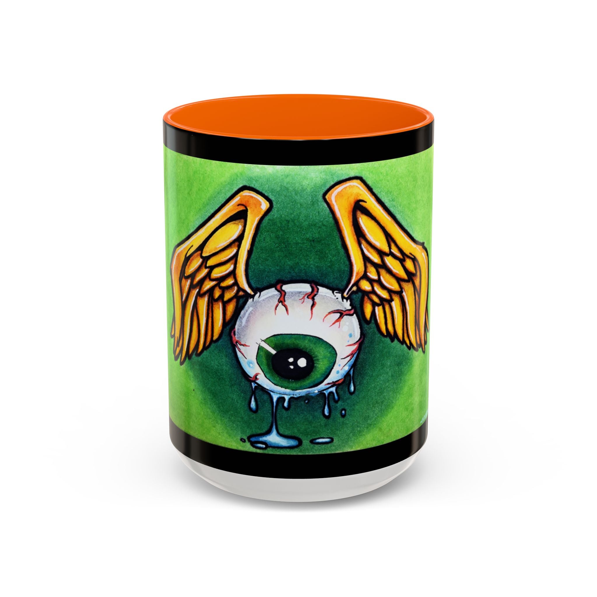 28 Whimsical Gothic Winged Eye Coffee Mug
