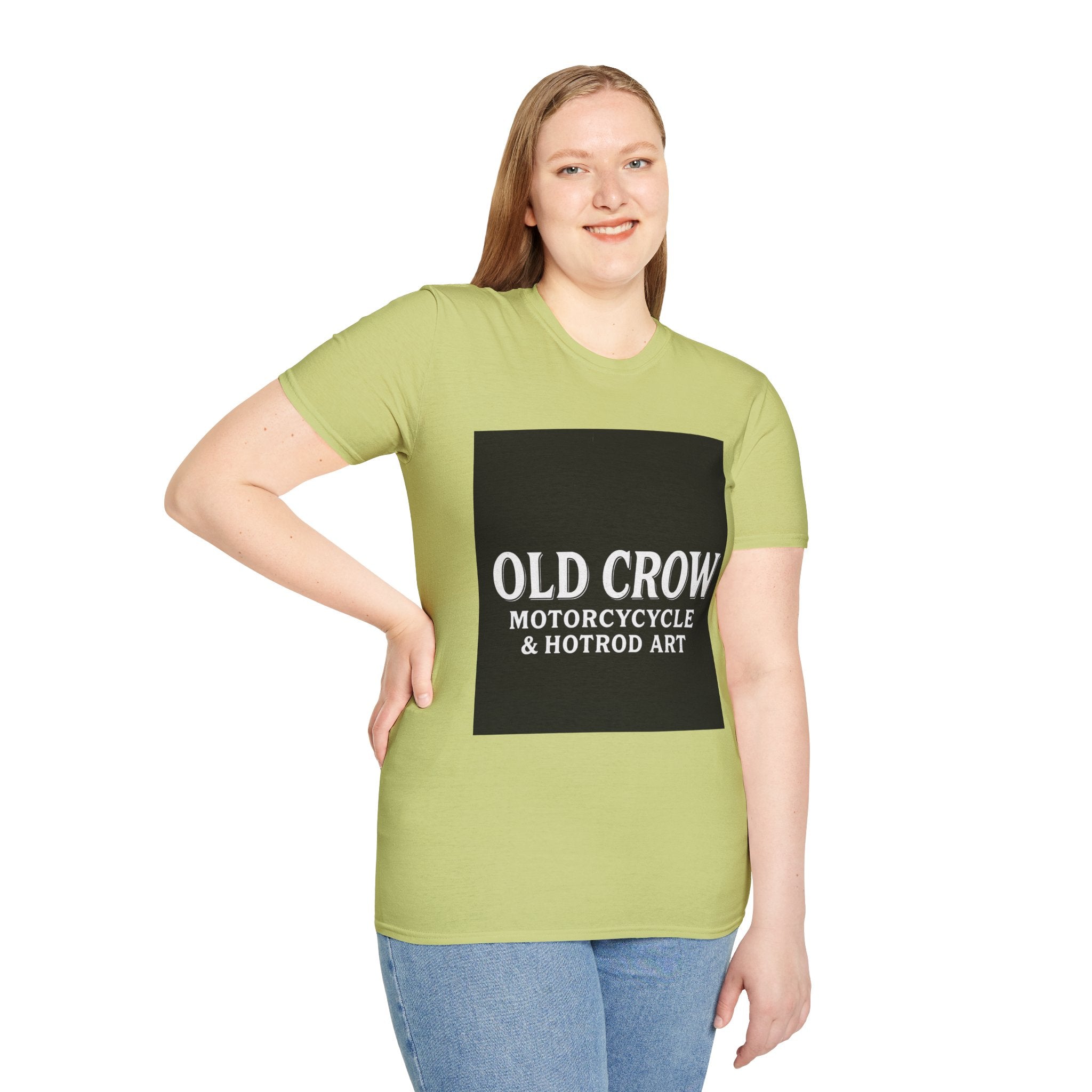 Old Crow Motorcycle & Hotrod Art  T-Shirt
