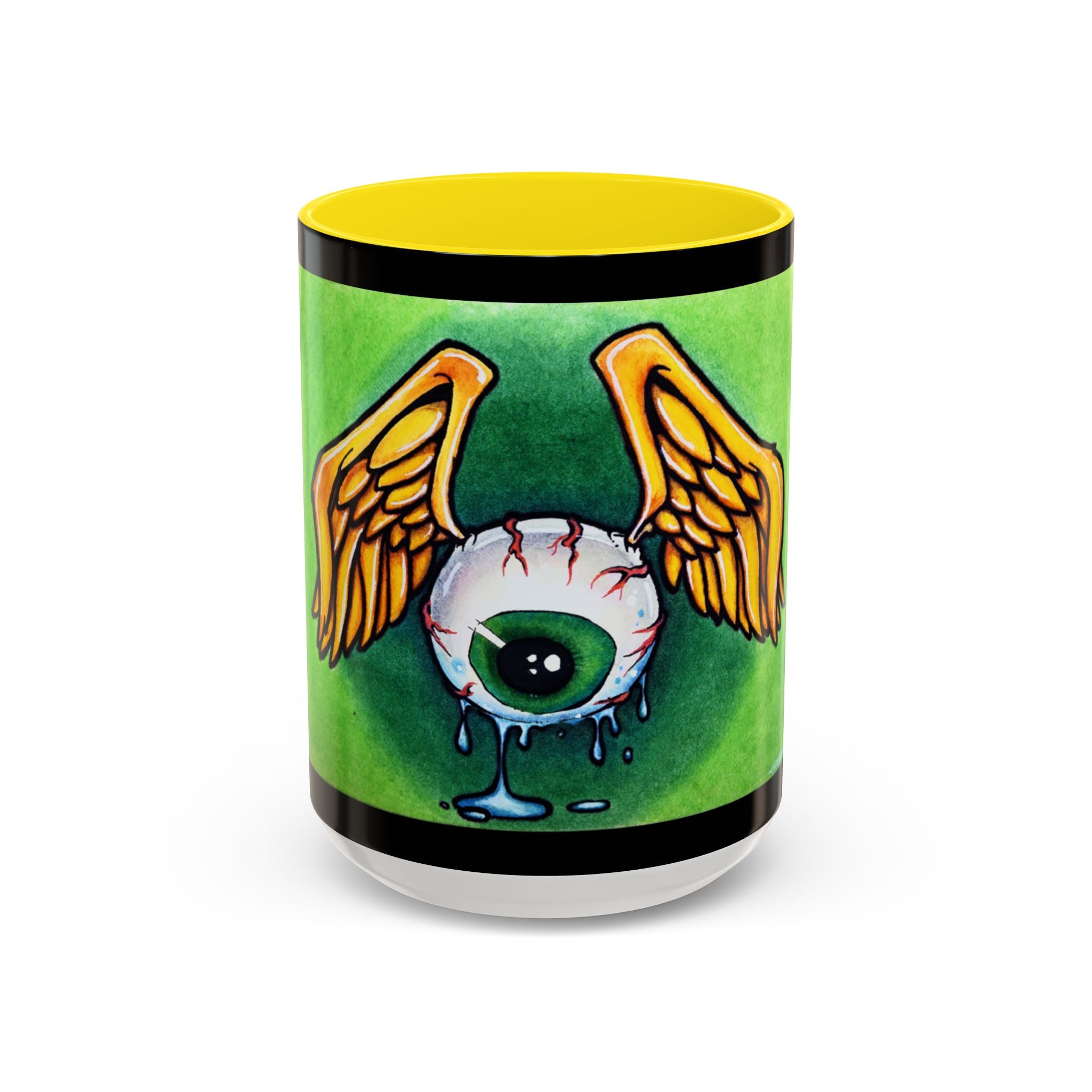 28 Whimsical Gothic Winged Eye Coffee Mug