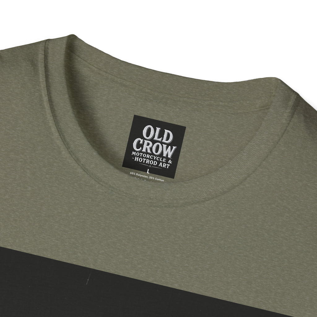 Old Crow Motorcycle & Hotrod Art  T-Shirt