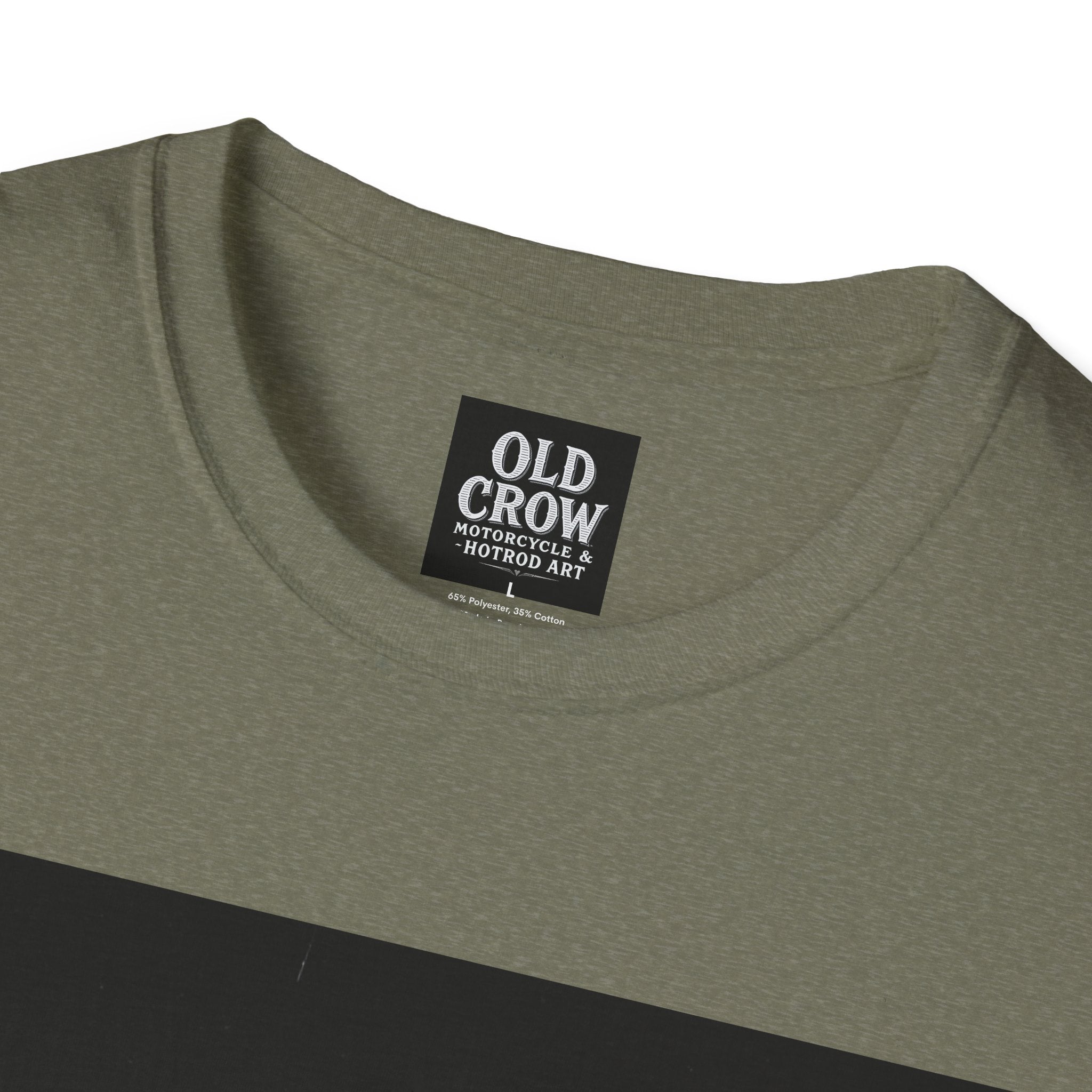 Old Crow Motorcycle & Hotrod Art  T-Shirt