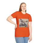 Aviation and Motorcycle Heritage Print  T-Shirt
