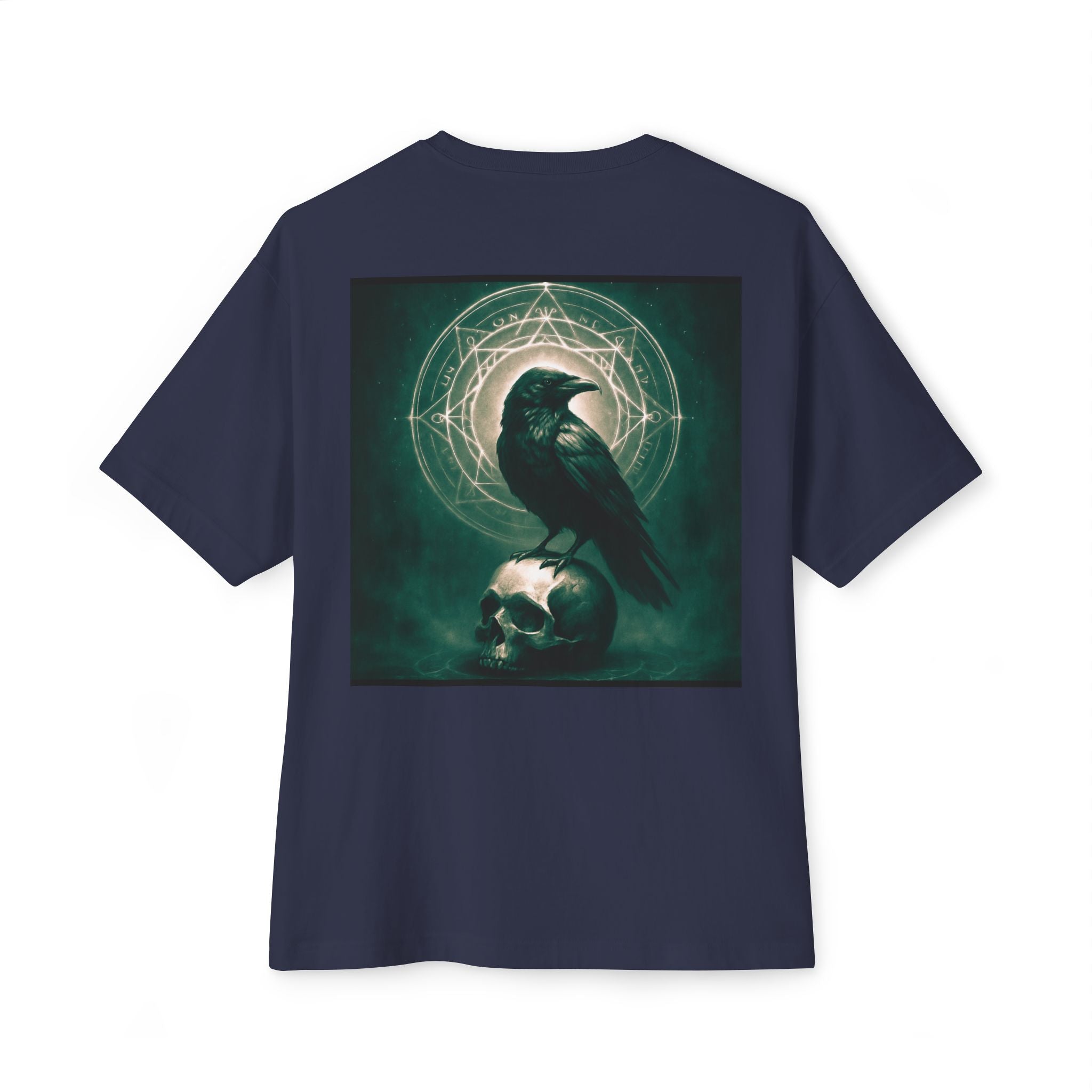 Mystic Raven, full color, Raven on a skull