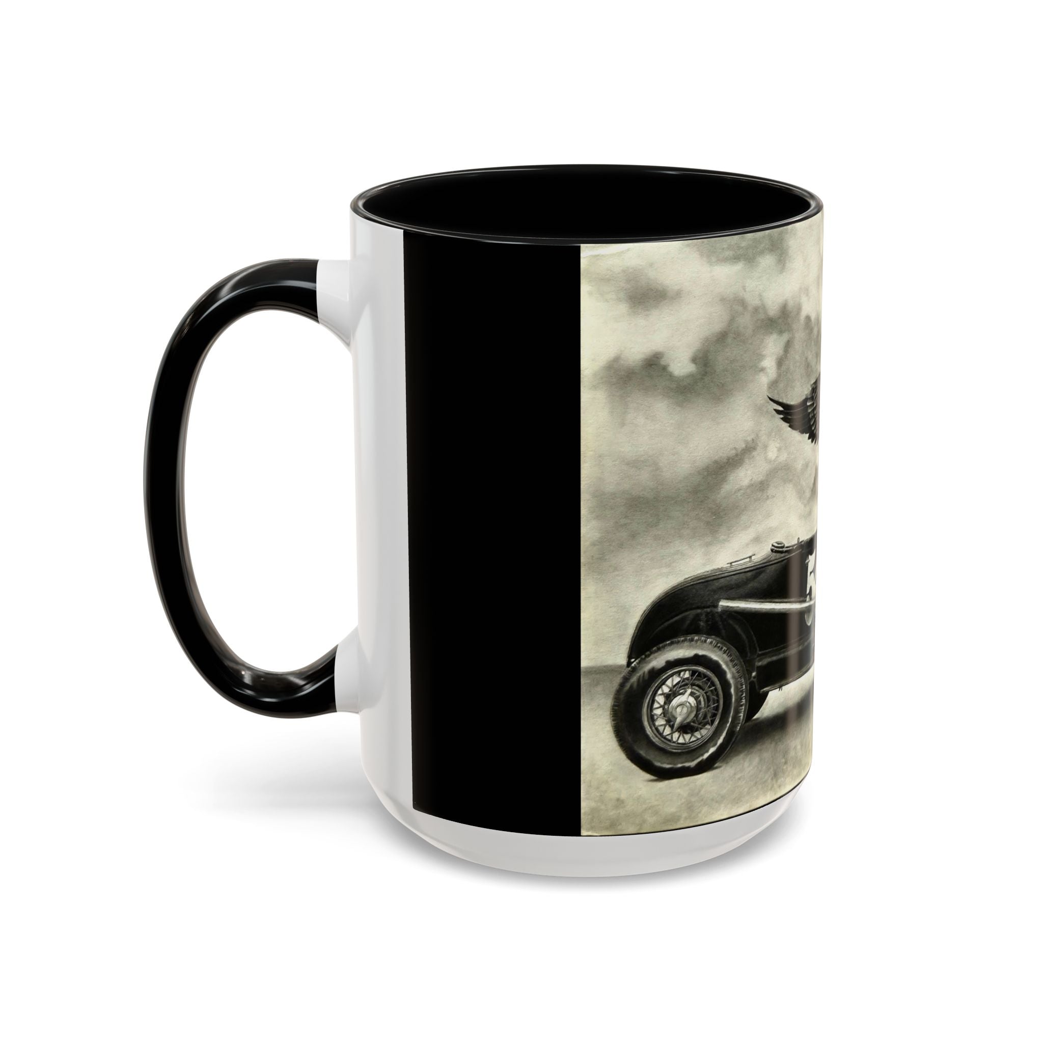 8 Vintage Racing Accent Coffee Mug