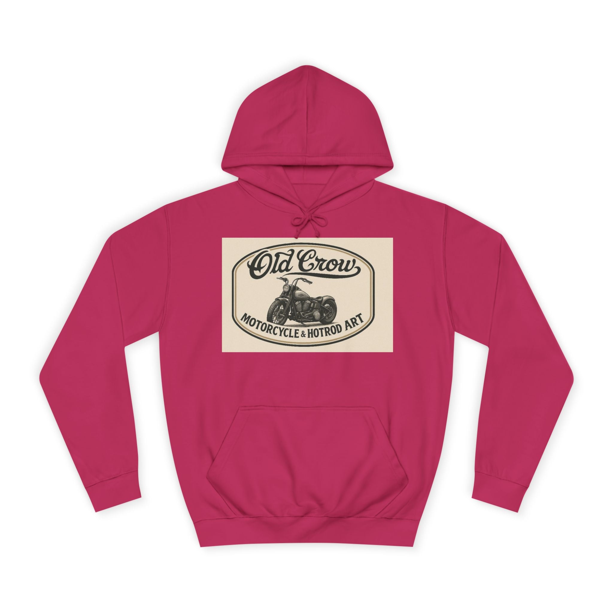 Old Crow Motorcycle & Hotrod College Hoodie