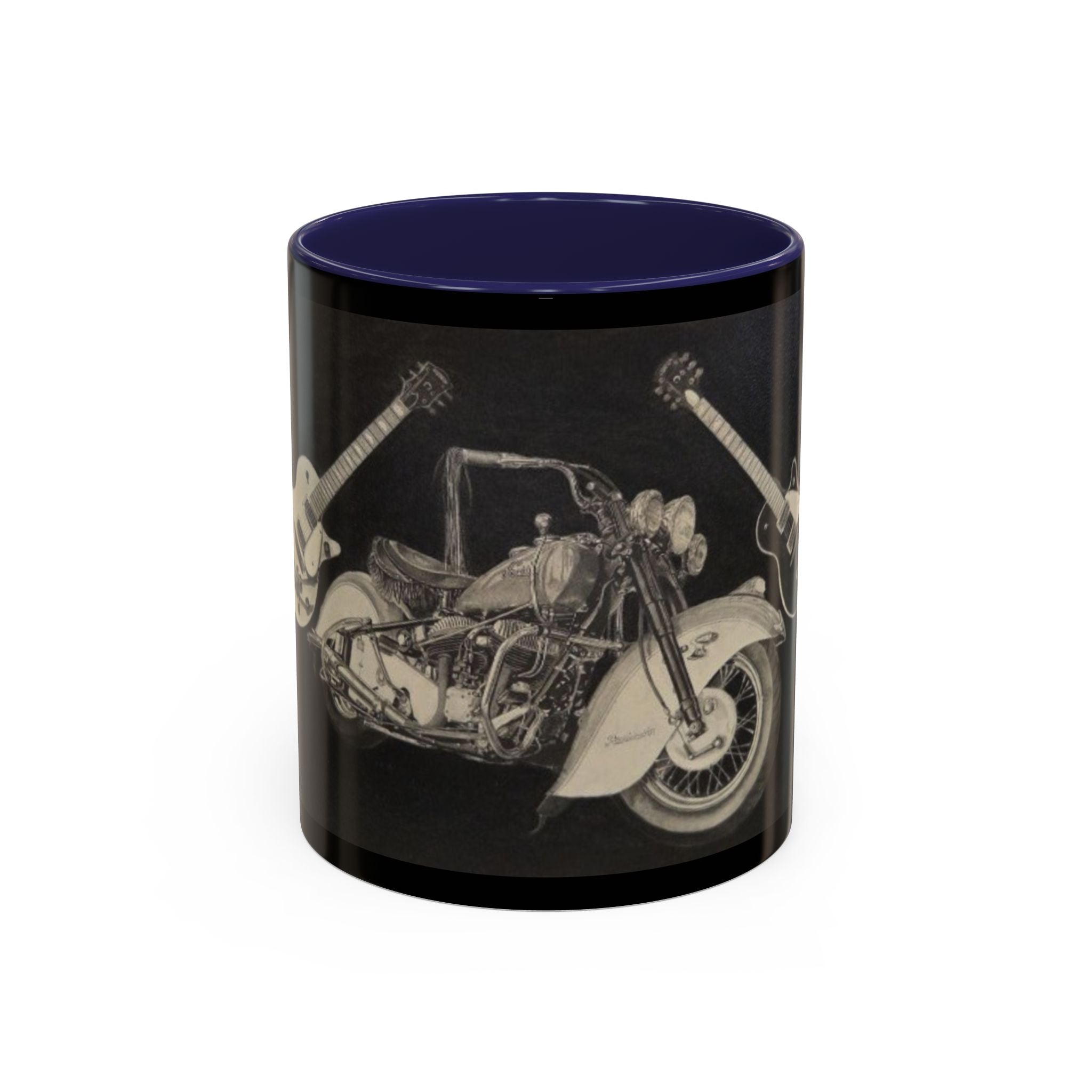 15 Vintage Motorcycle & Guitar Coffee Mug