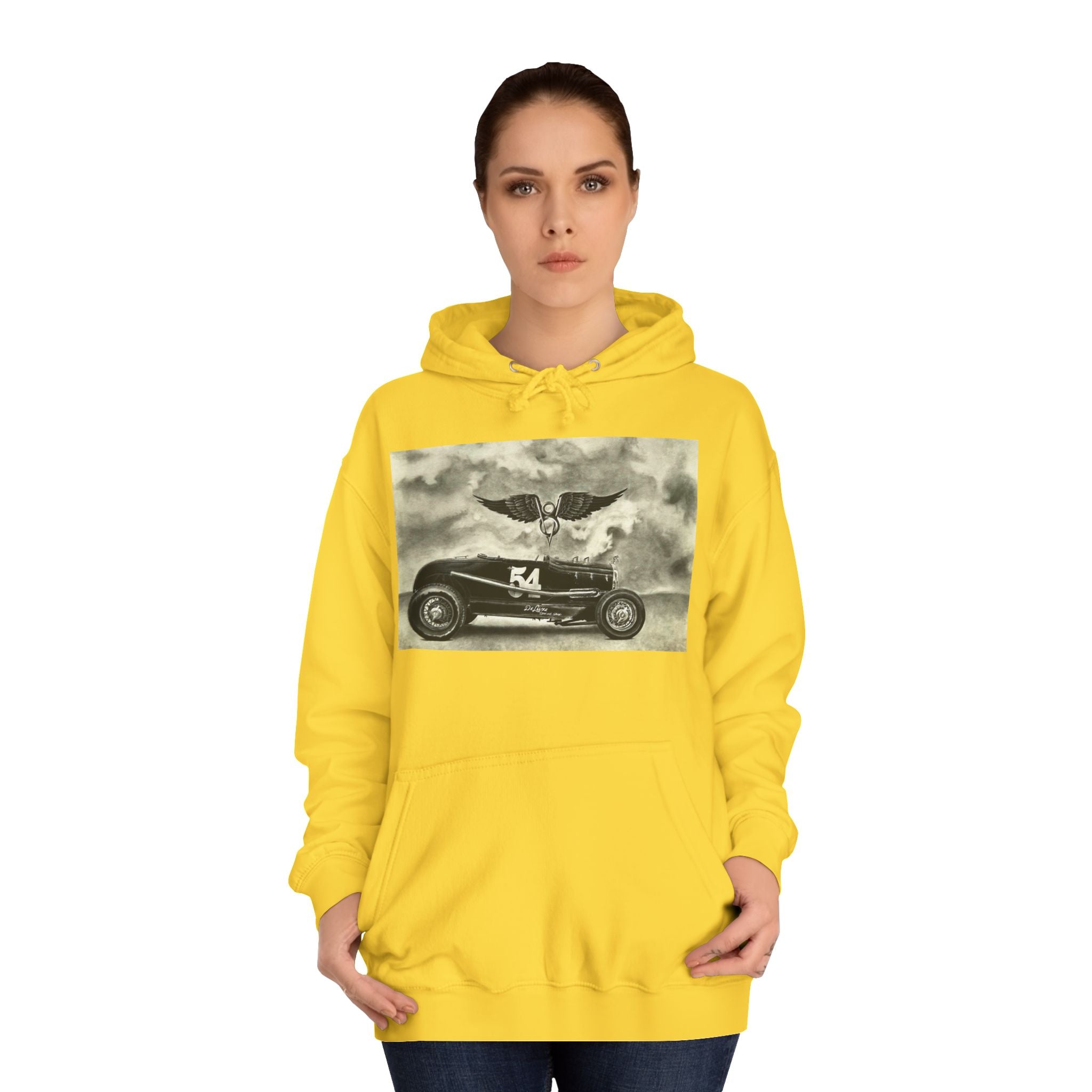 No. 54 Winged Hotrod Hoodie