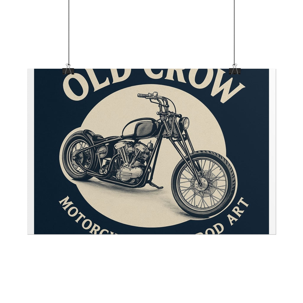 Old Crow Rolled Poster, Retro Wall Decor