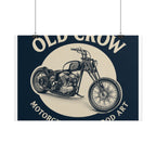 Old Crow Rolled Poster, Retro Wall Decor
