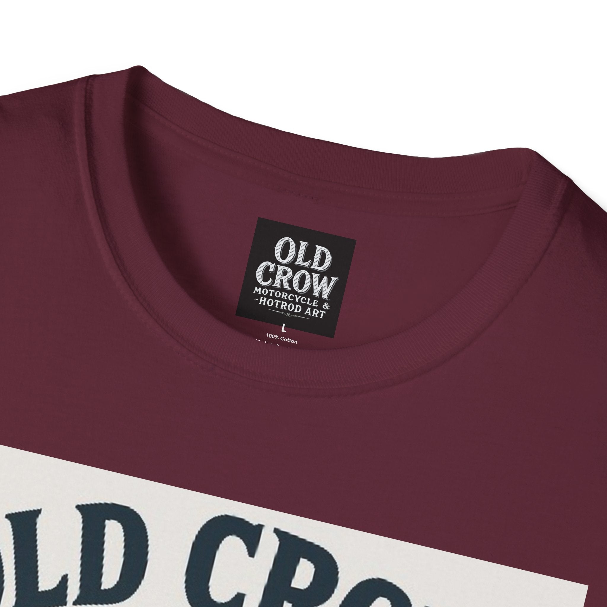 Old Crow Long Fork Chopper Sticker T-Shirt