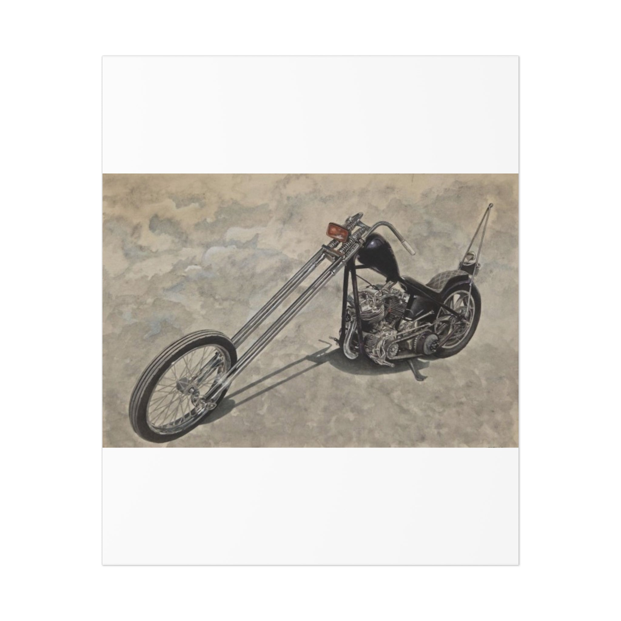 Forked Lightning Motorcycle Poster