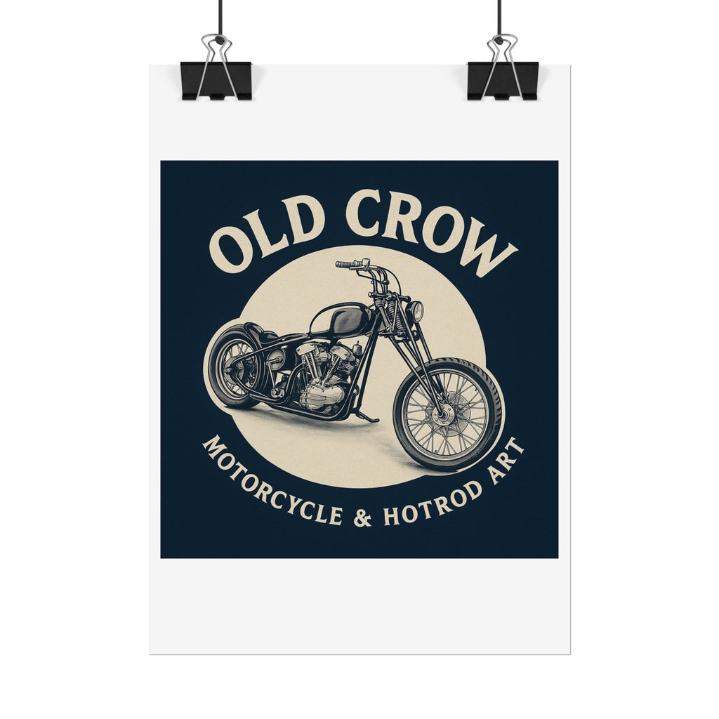 Old Crow Rolled Poster, Retro Wall Decor