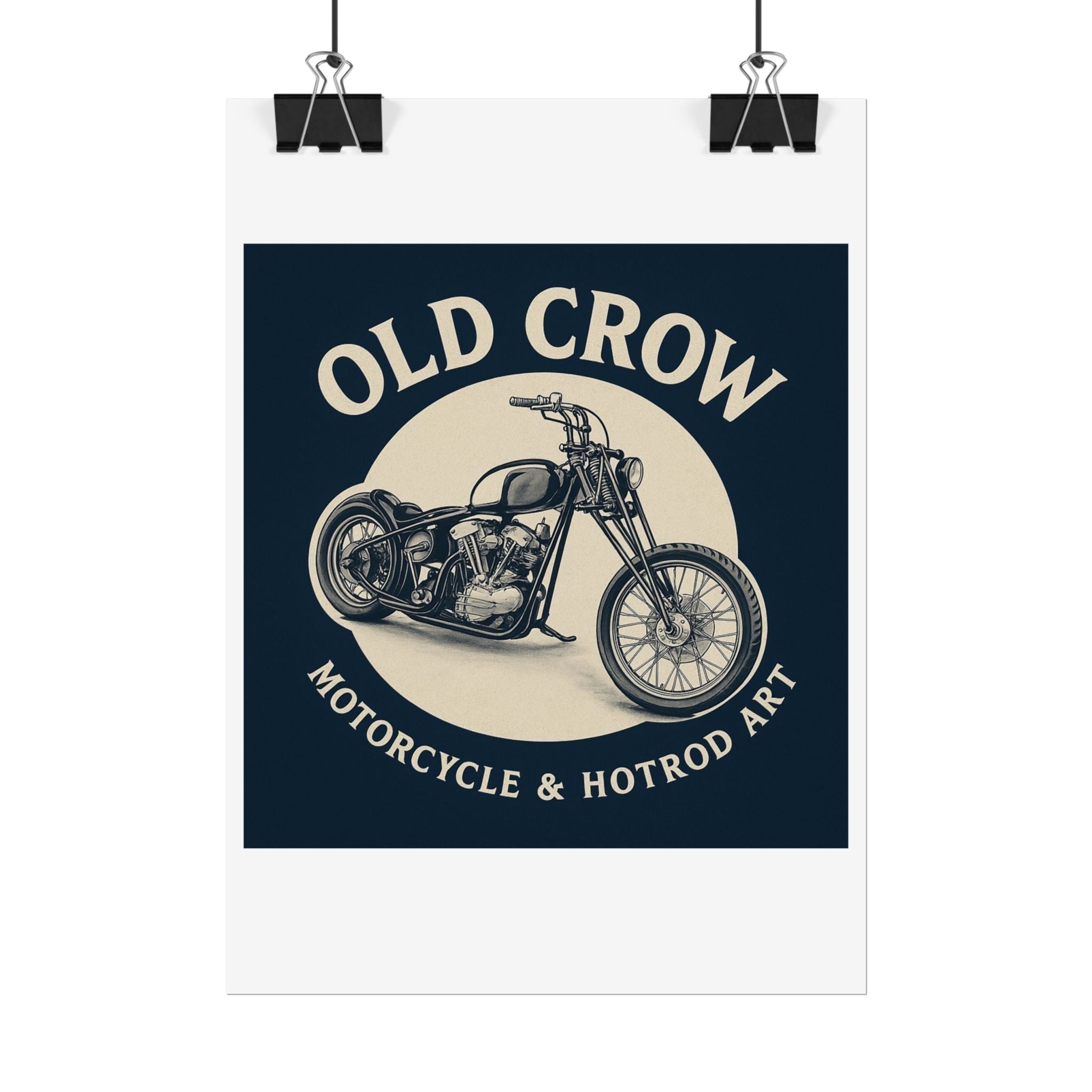 Old Crow Rolled Poster, Retro Wall Decor