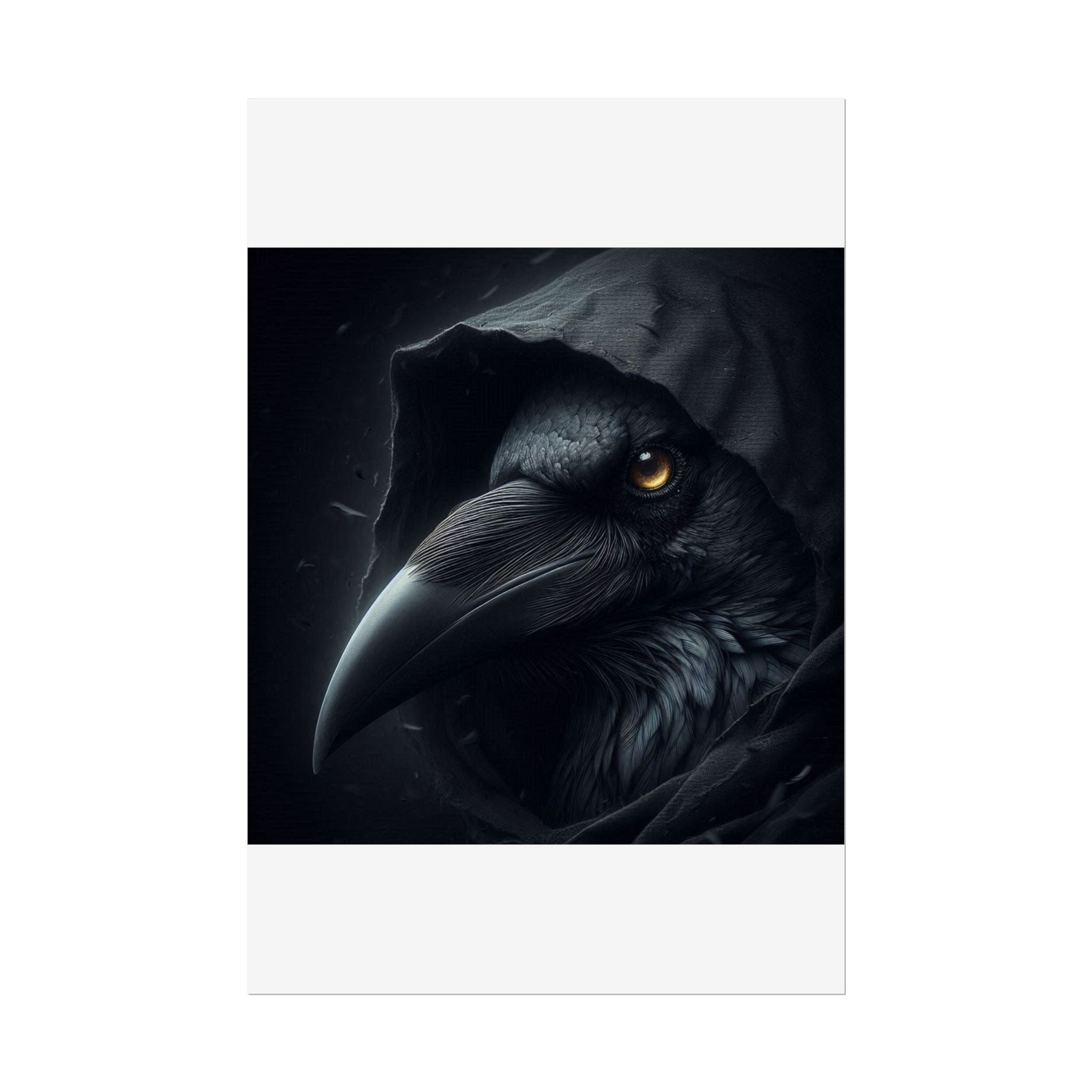 Dark Raven Hooded Rolled Poster