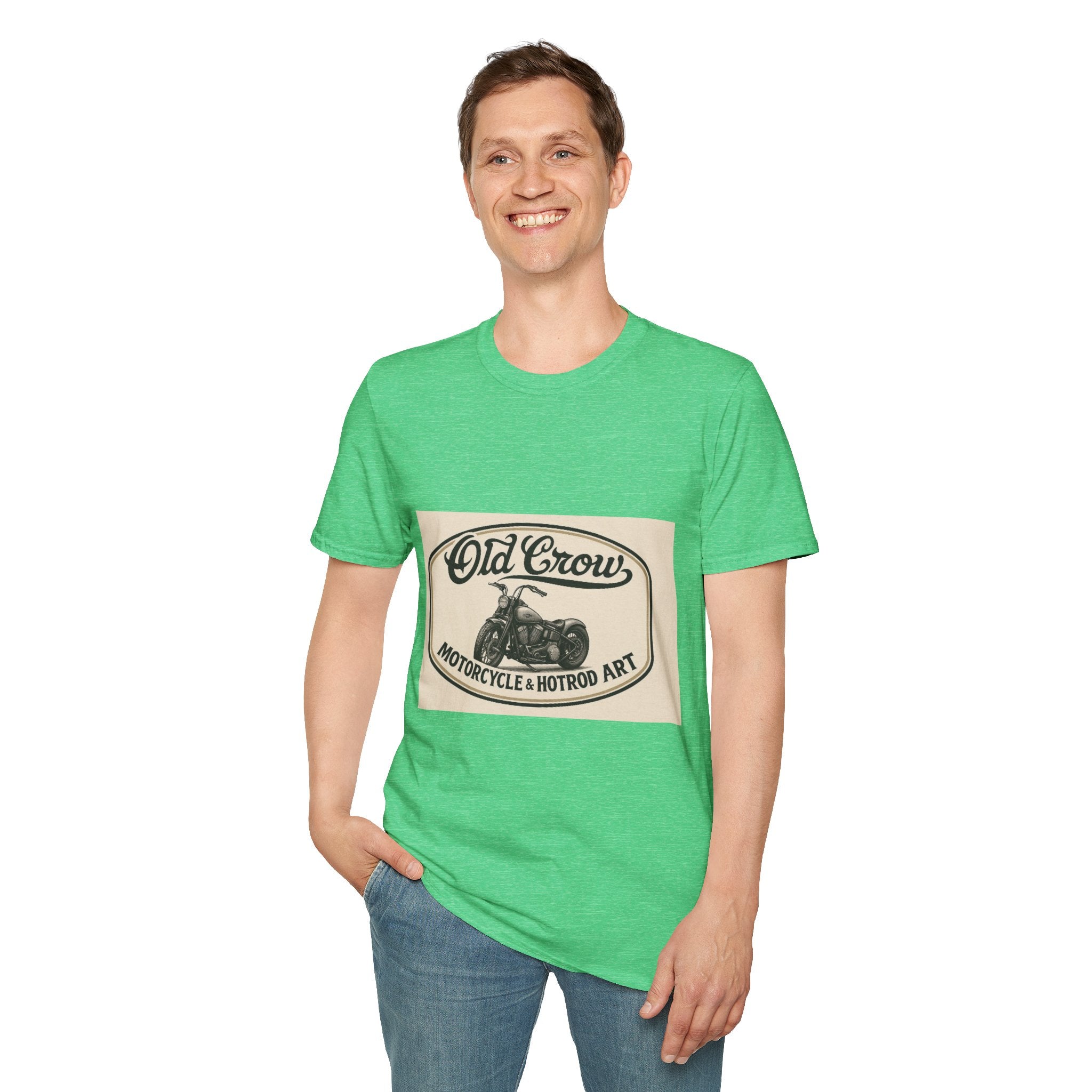 Retro Biker Life Old Crow Shop Sign T-Shirt