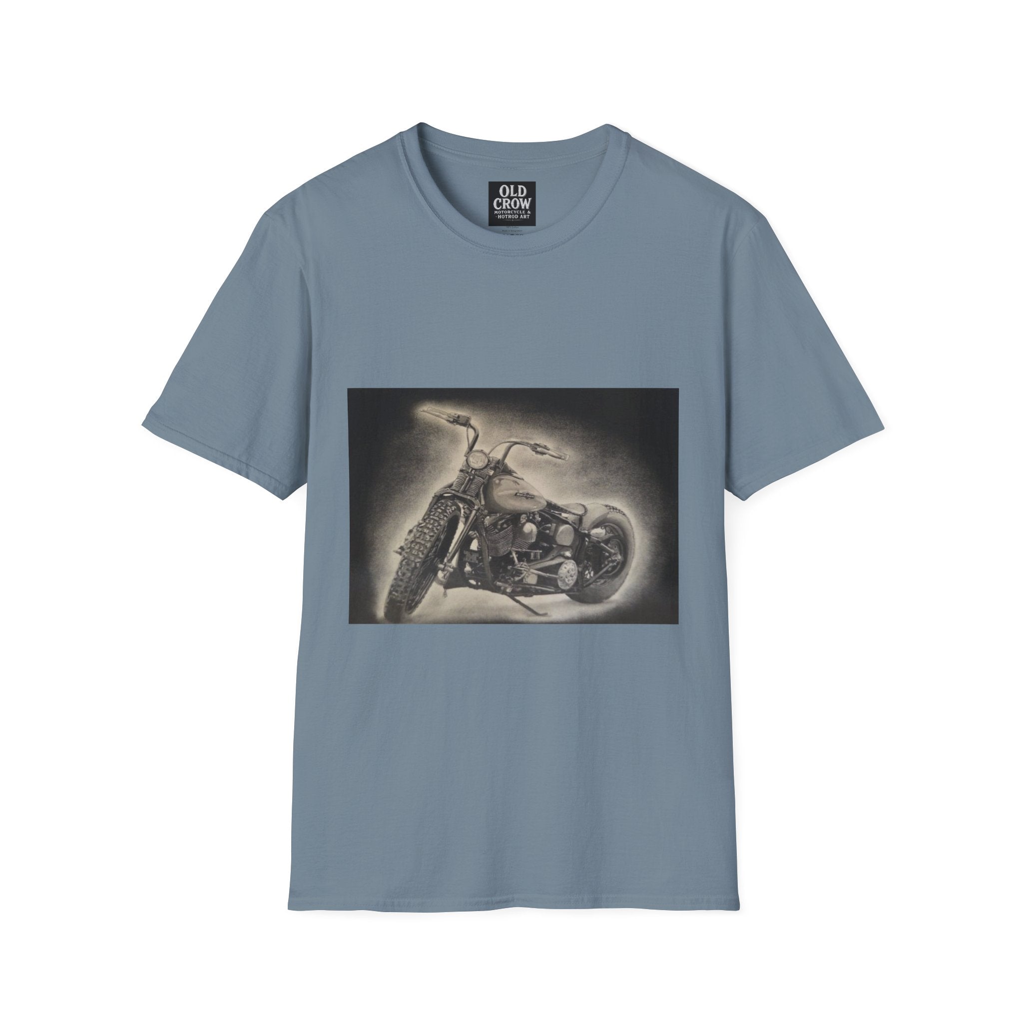 Custom Bobber Bike Canvas T-Shirt