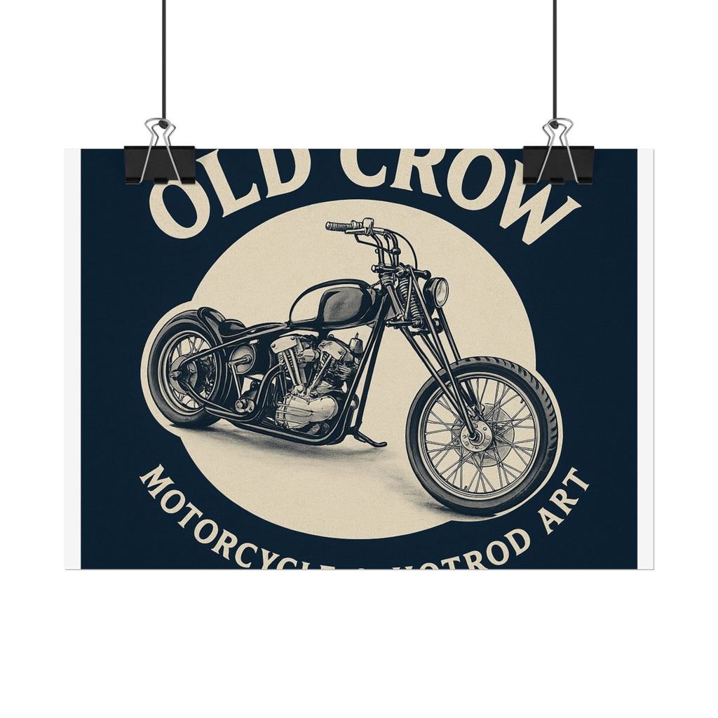 Old Crow Rolled Poster, Retro Wall Decor