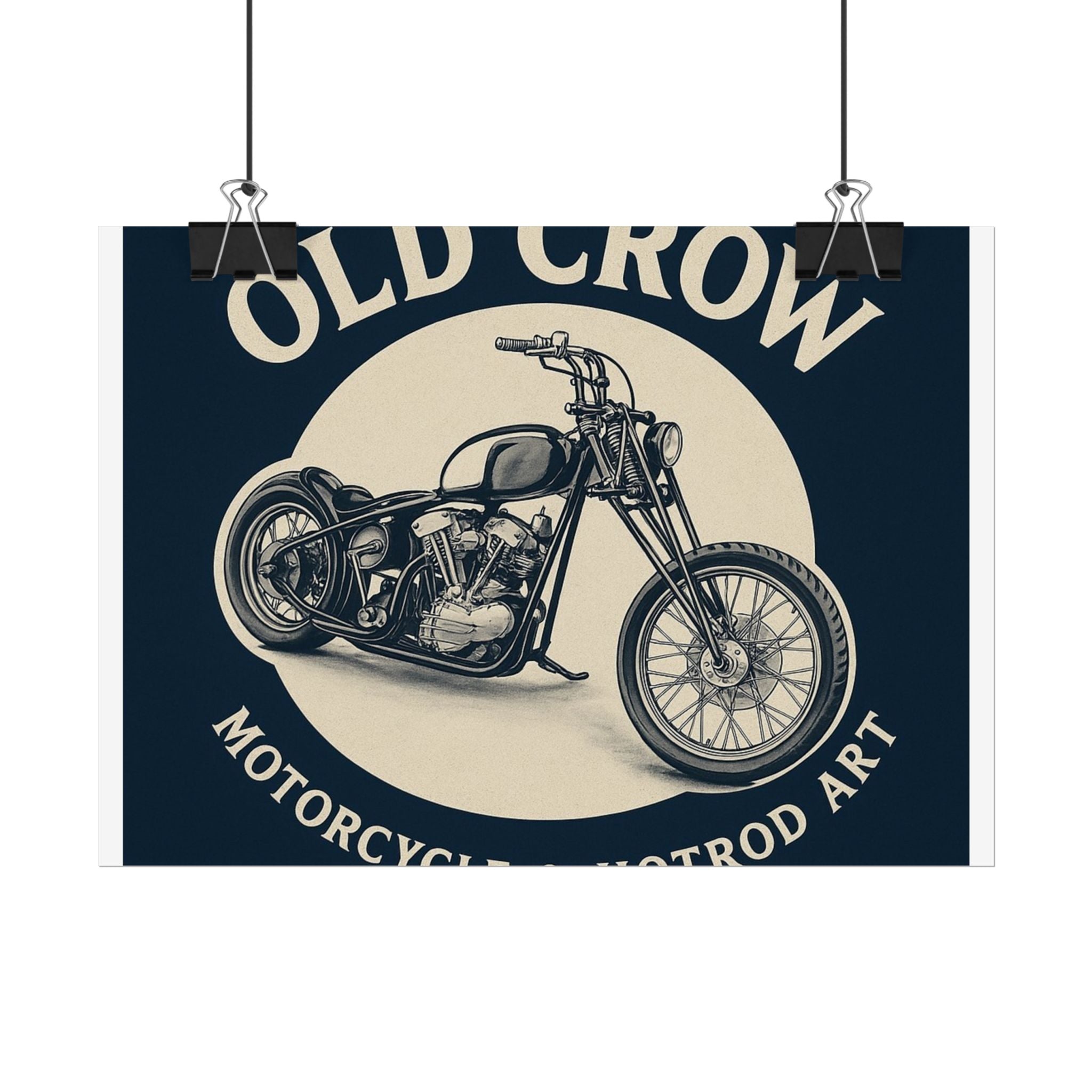 Old Crow Rolled Poster, Retro Wall Decor