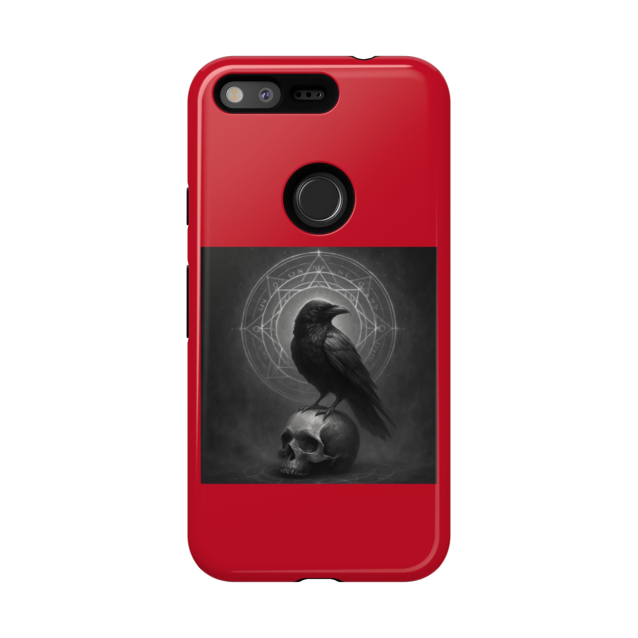 Occult Raven Sigil & Skull Art Cases