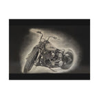 Old Crow Steel Stallion Motorcycle Art Print