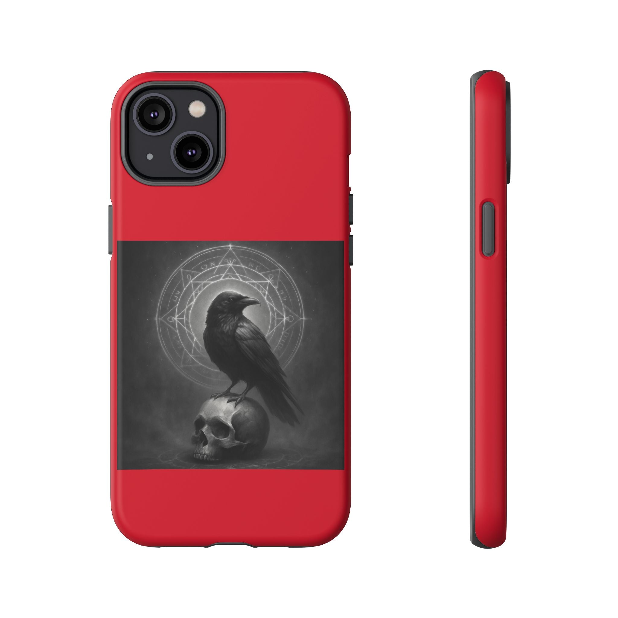 Occult Raven Sigil & Skull Art Cases