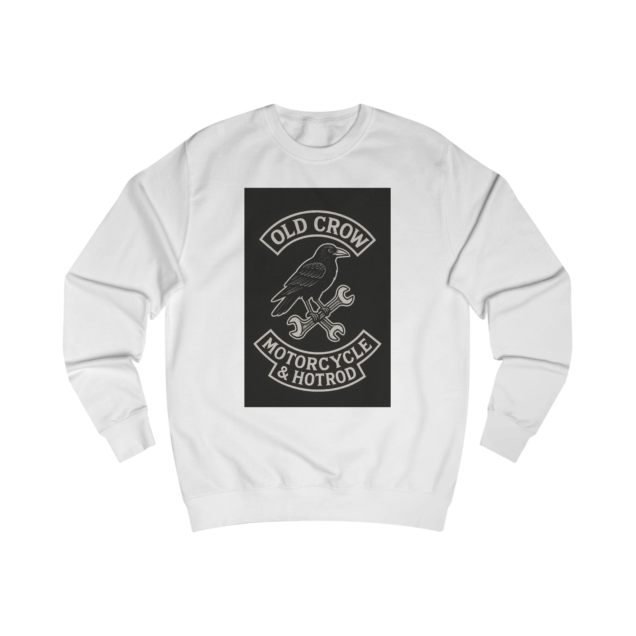 Chrome Shadows – Bobber Motorcycle Wall Ride Sweatshirt