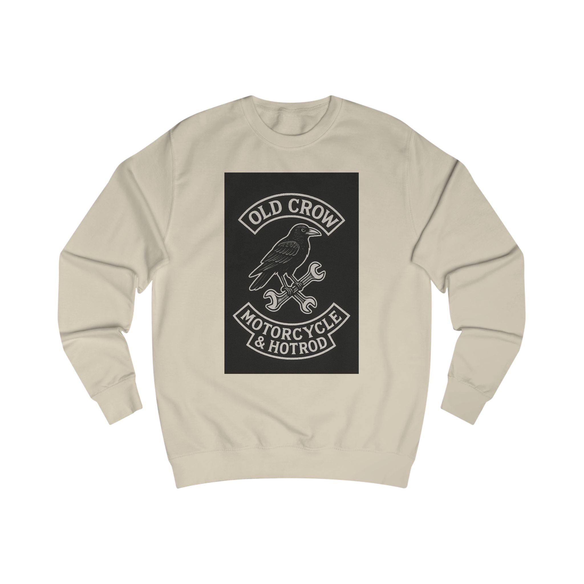 Chrome Shadows – Bobber Motorcycle Wall Ride Sweatshirt